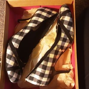 Sam & Libby Black  multi texture  pumps